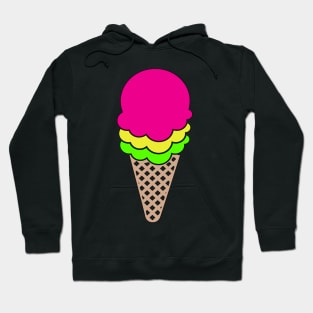 Big Cold Ice Cream Cone Summer Fun Hoodie